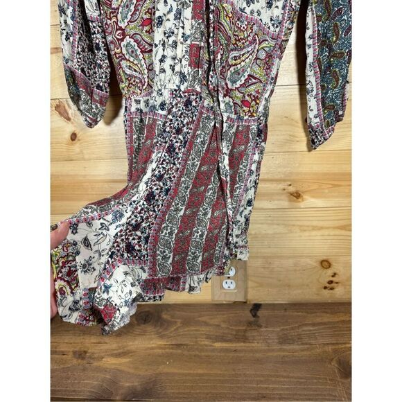 American Eagle Outfitters Women's Boho Paisley Romper Size Small Multicolor - Picture 3 of 16